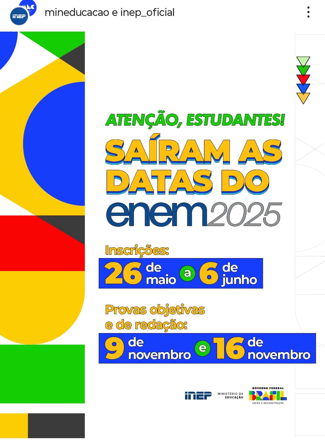 Enem 2025: saiba as datas de inscrições e das provas deste ano - Jornal ...