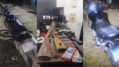 PM Apreensão, armas e motocicletas apreendidas